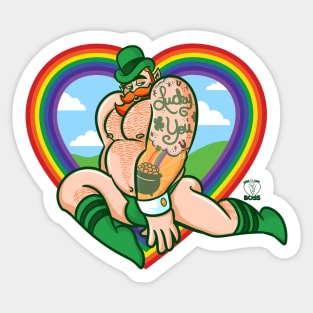 Lucky You Beefcake Sticker